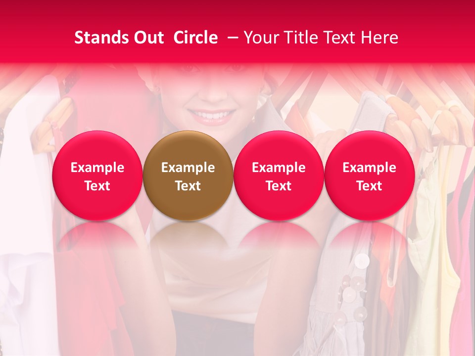 Young Beautiful Person PowerPoint Template