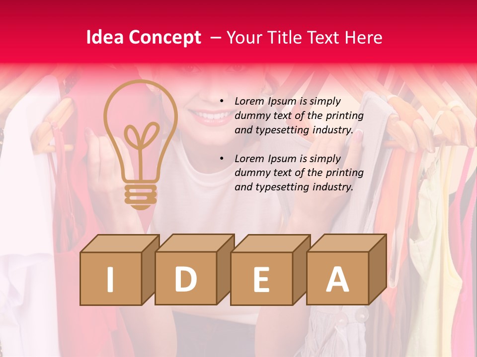 Young Beautiful Person PowerPoint Template