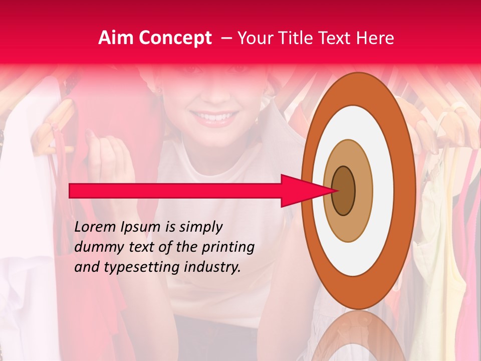 Young Beautiful Person PowerPoint Template