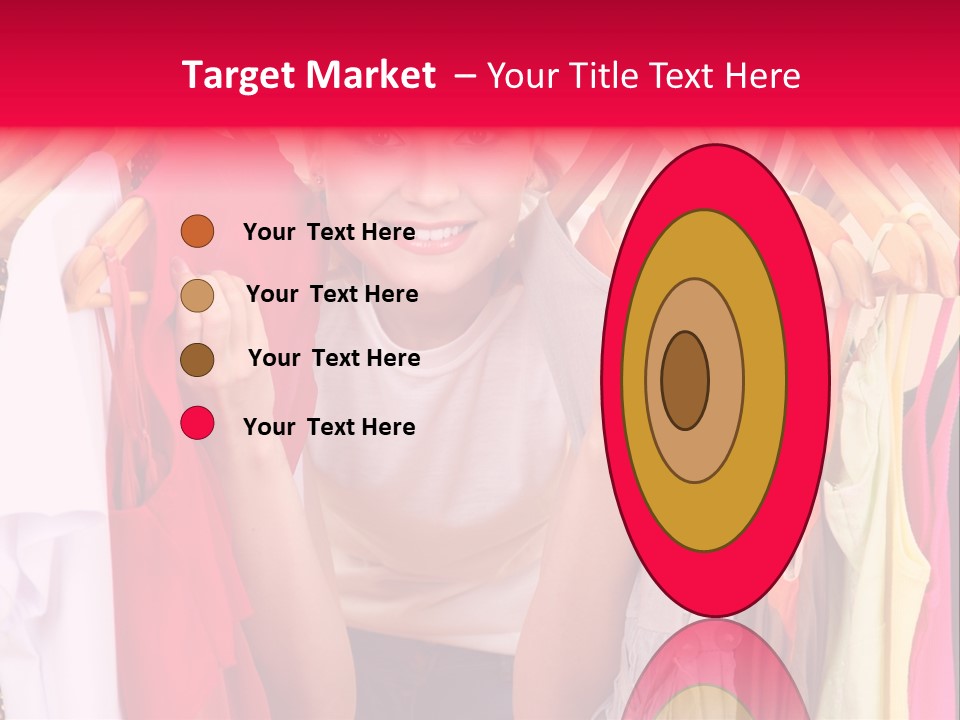 Young Beautiful Person PowerPoint Template