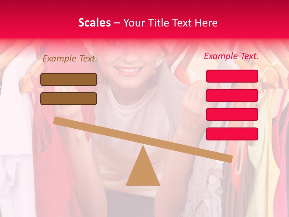 Young Beautiful Person PowerPoint Template