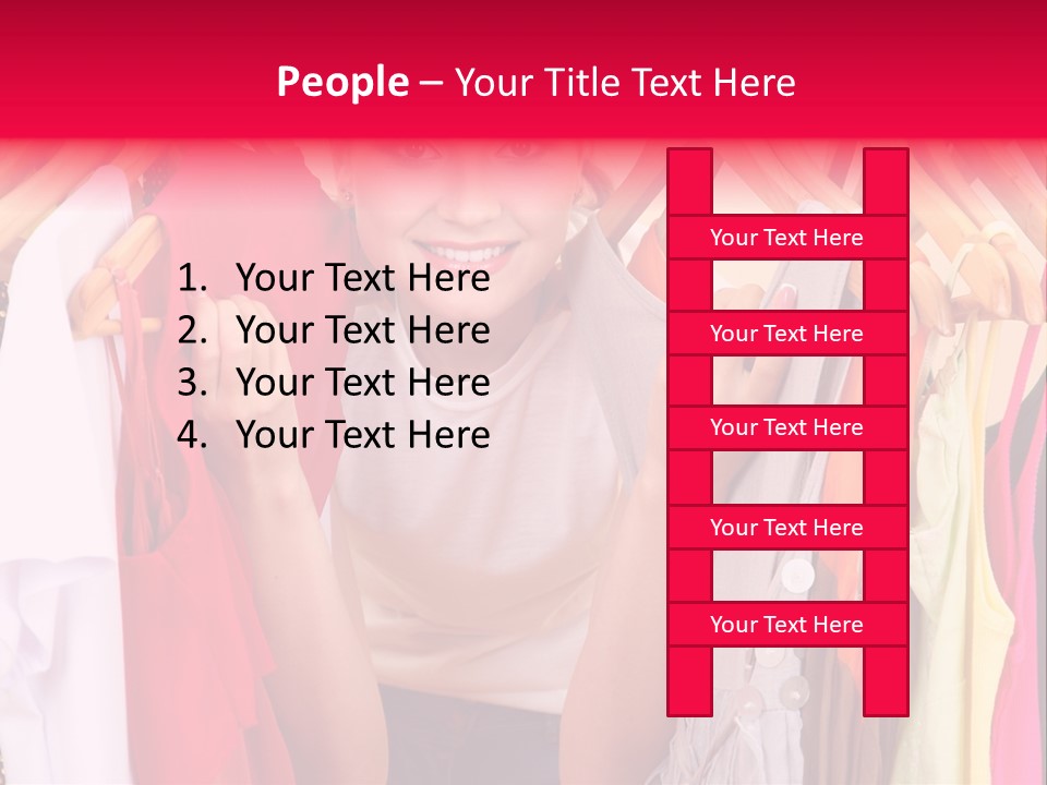 Young Beautiful Person PowerPoint Template