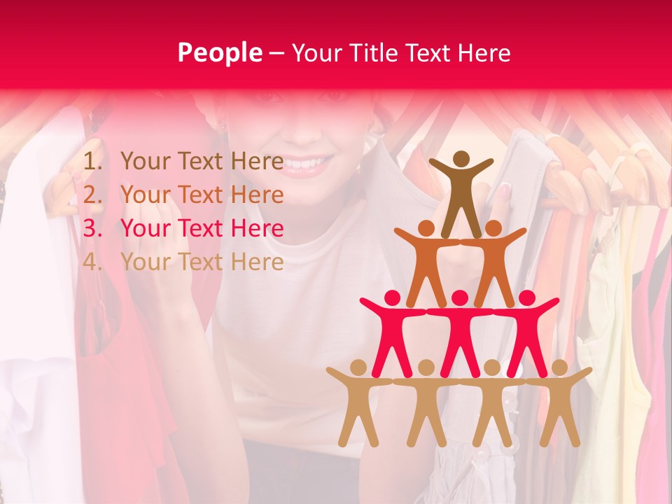 Young Beautiful Person PowerPoint Template