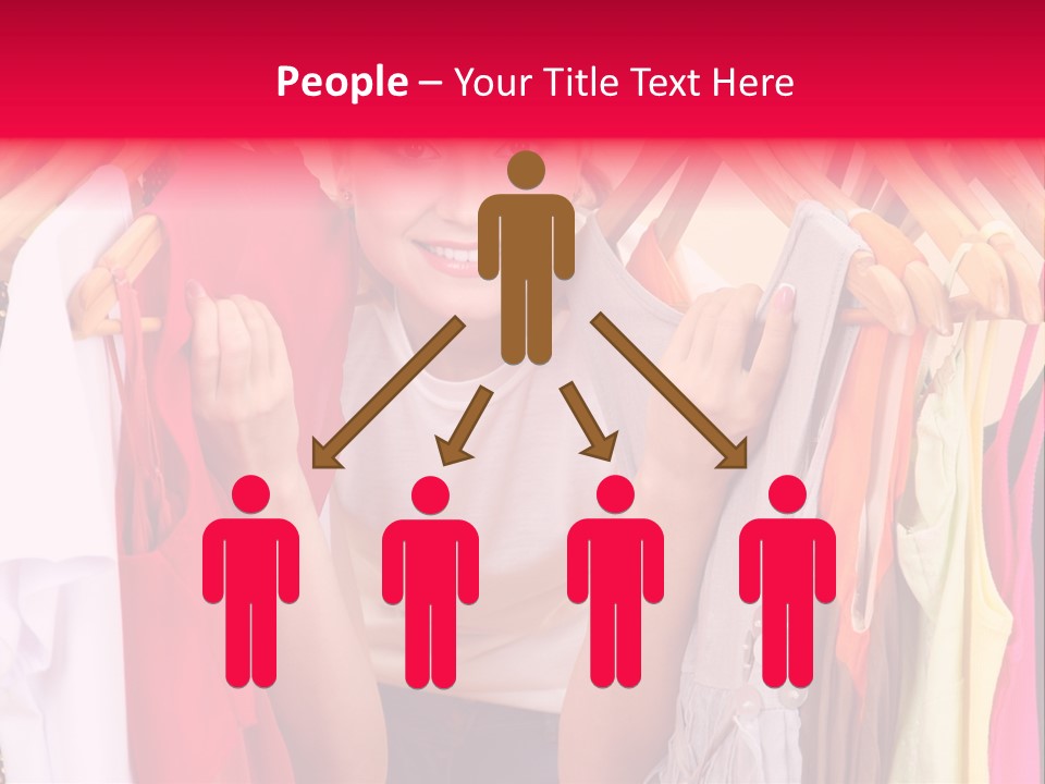 Young Beautiful Person PowerPoint Template
