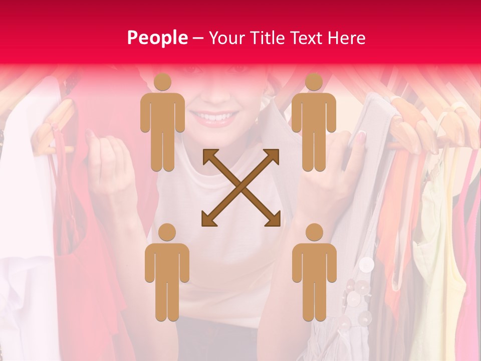 Young Beautiful Person PowerPoint Template