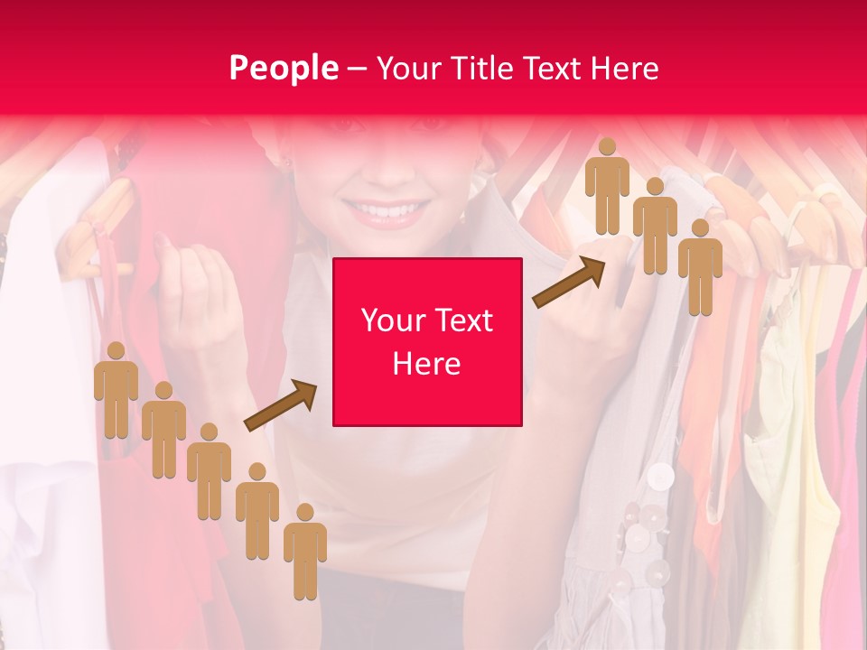 Young Beautiful Person PowerPoint Template