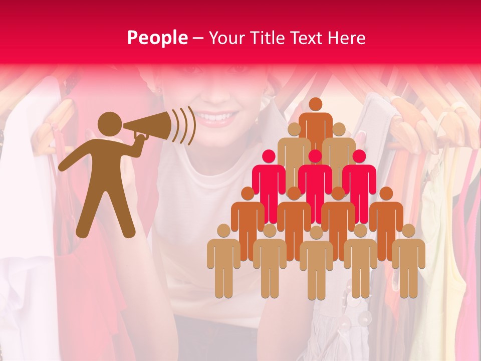 Young Beautiful Person PowerPoint Template