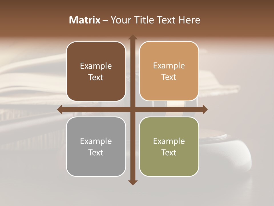 Law Table Judgement PowerPoint Template