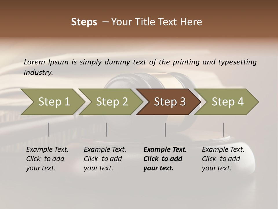 Law Table Judgement PowerPoint Template