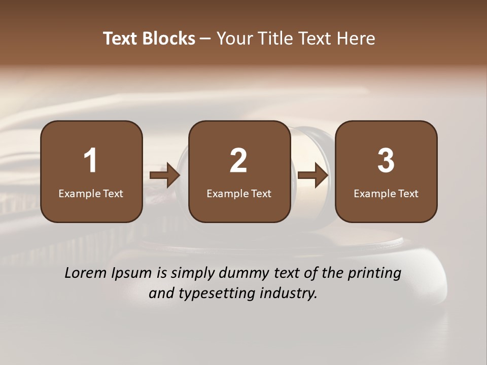 Law Table Judgement PowerPoint Template