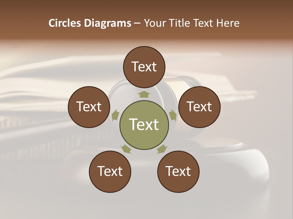 Law Table Judgement PowerPoint Template