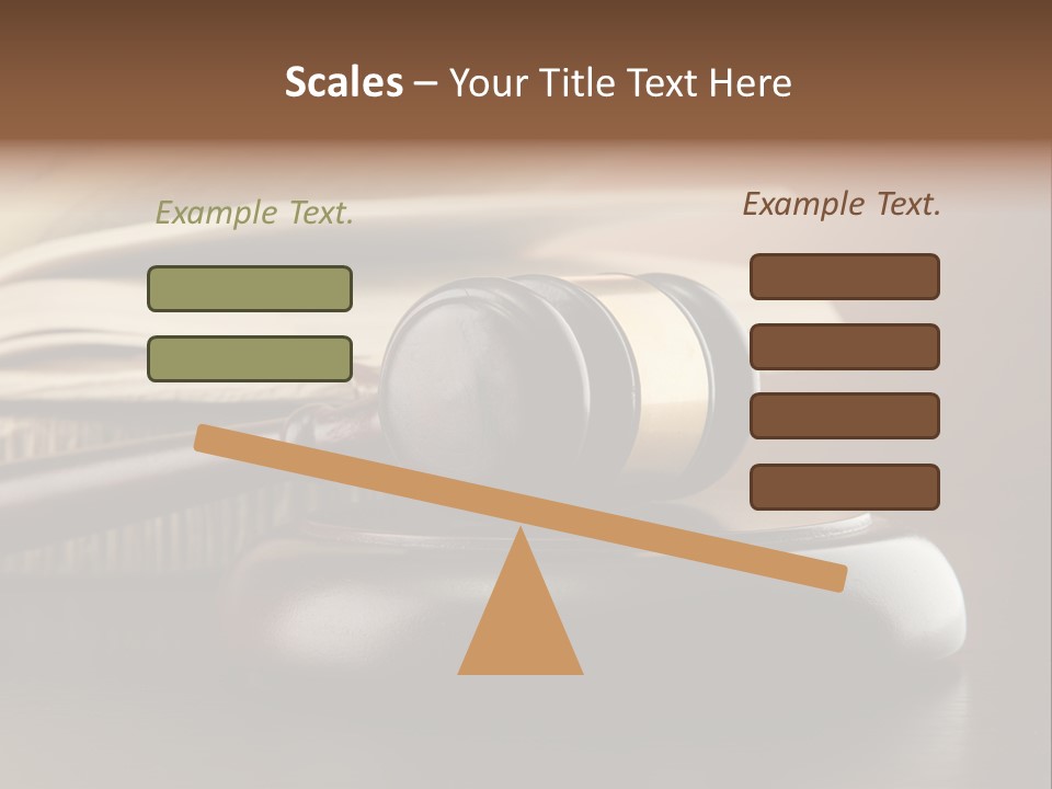 Law Table Judgement PowerPoint Template