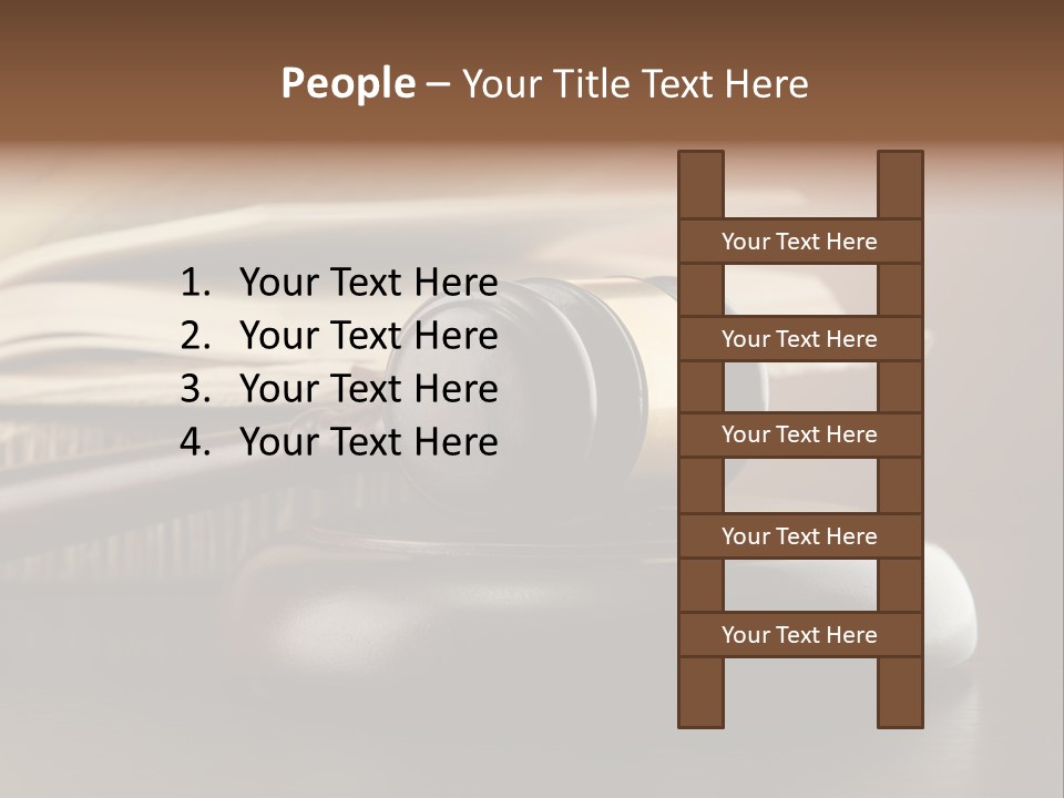 Law Table Judgement PowerPoint Template