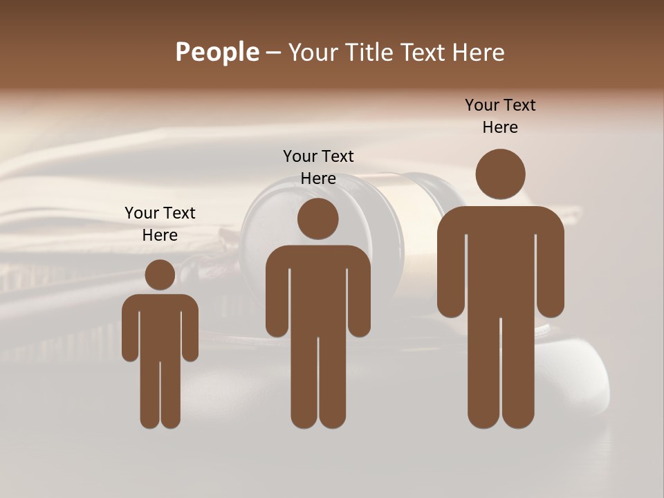 Law Table Judgement PowerPoint Template