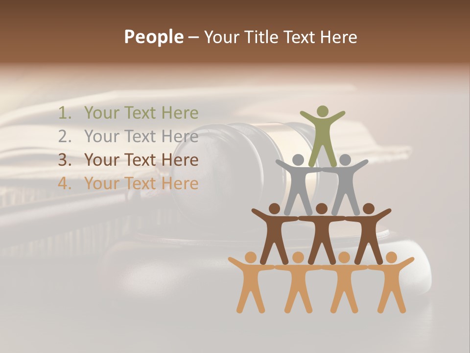 Law Table Judgement PowerPoint Template