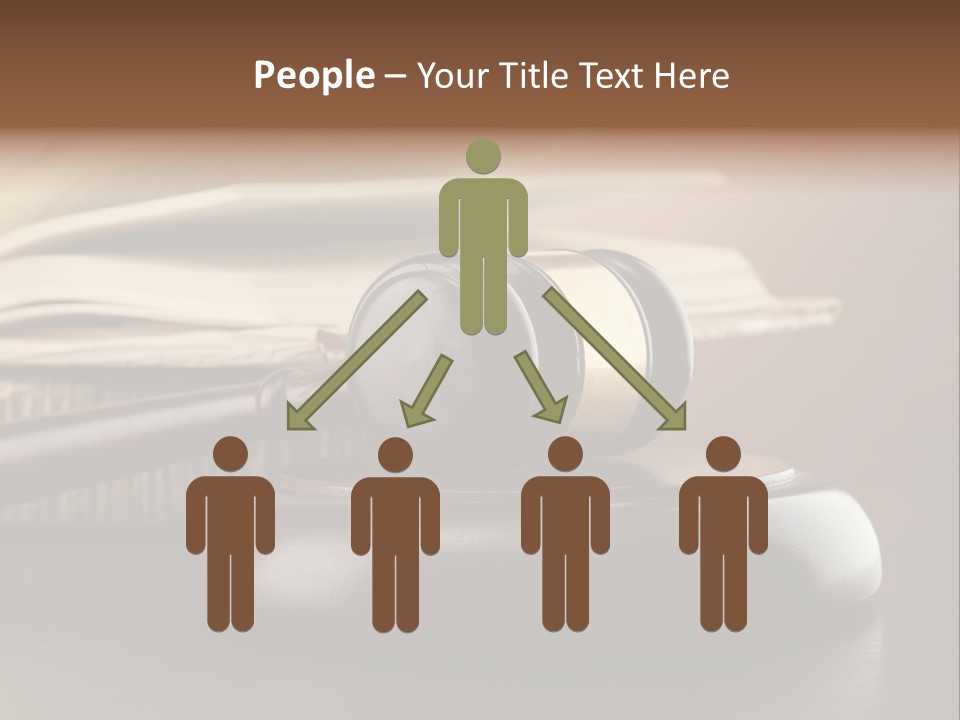 Law Table Judgement PowerPoint Template