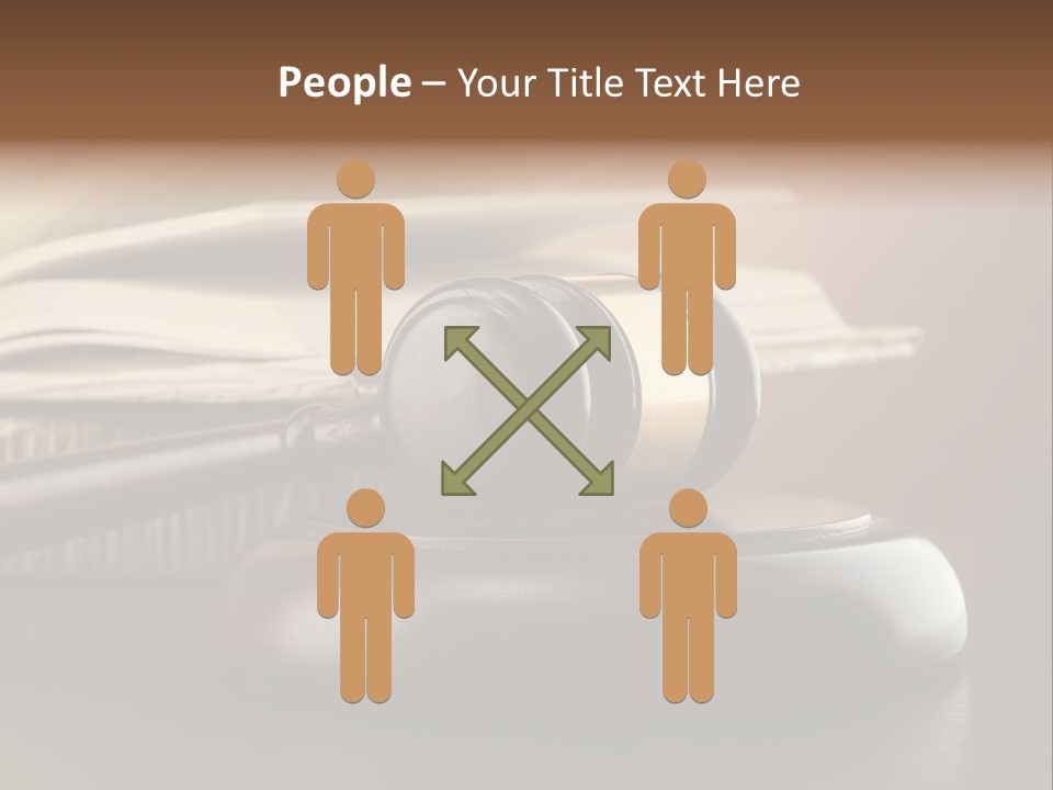 Law Table Judgement PowerPoint Template