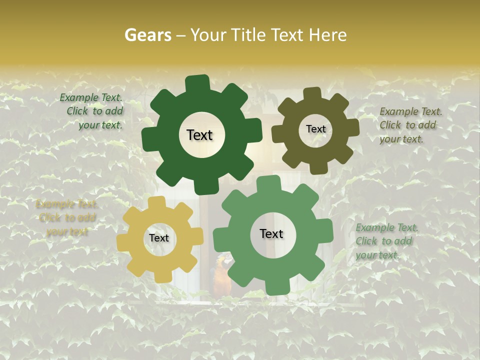 Lush Parrot Texture PowerPoint Template