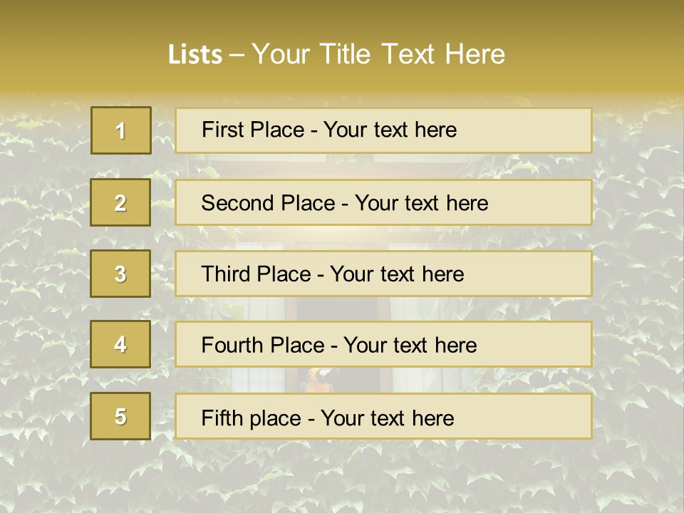 Lush Parrot Texture PowerPoint Template