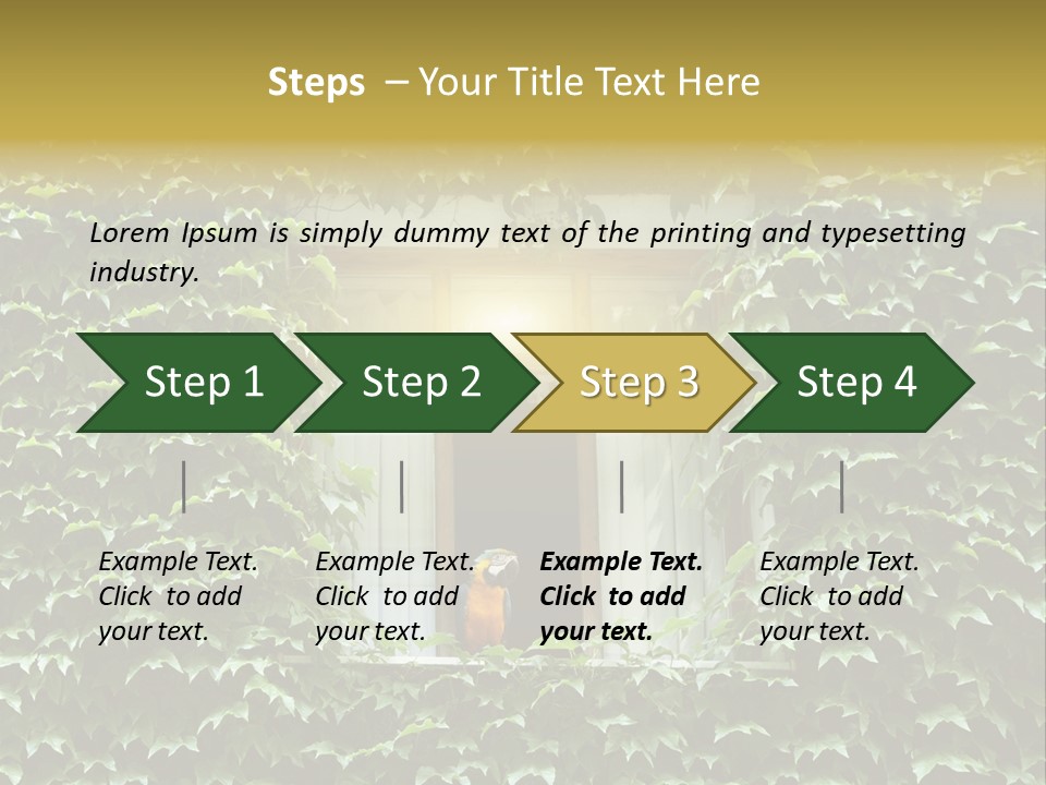 Lush Parrot Texture PowerPoint Template