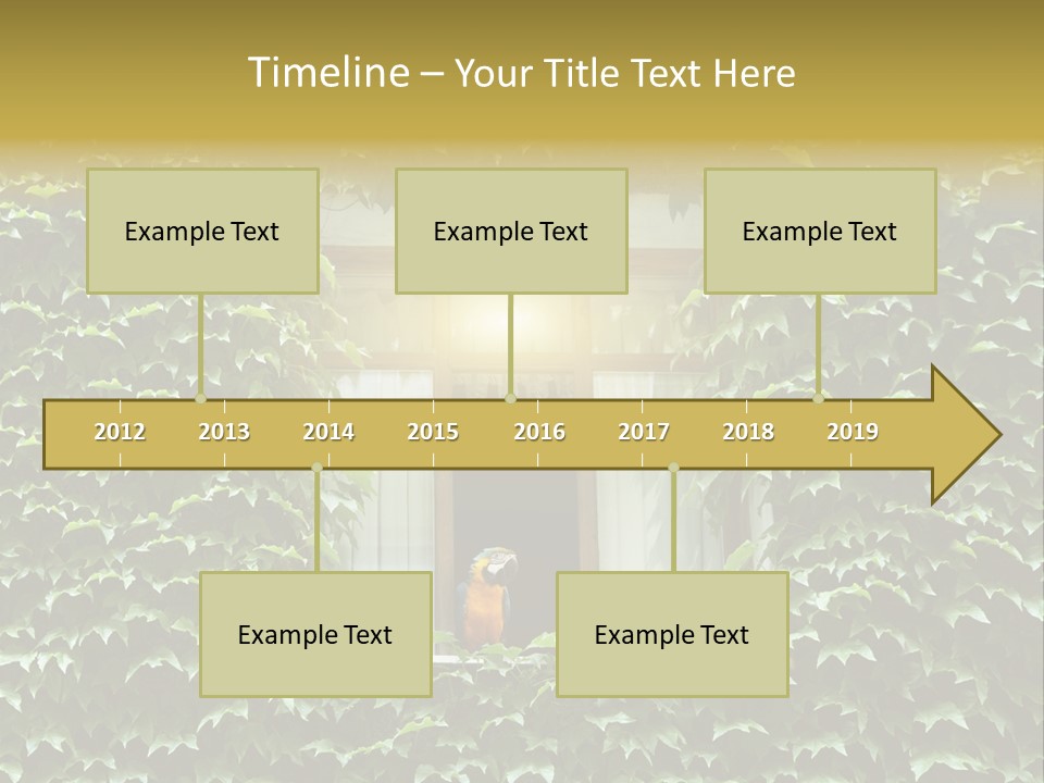 Lush Parrot Texture PowerPoint Template