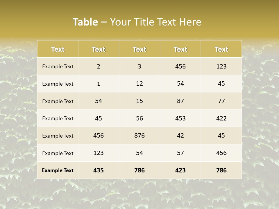 Lush Parrot Texture PowerPoint Template
