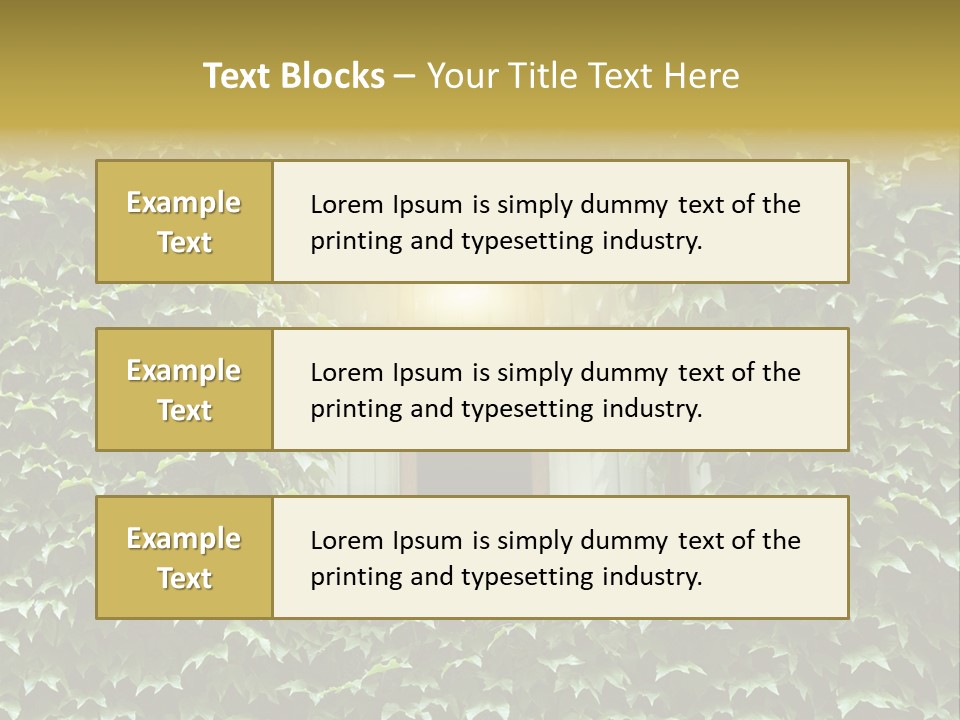 Lush Parrot Texture PowerPoint Template