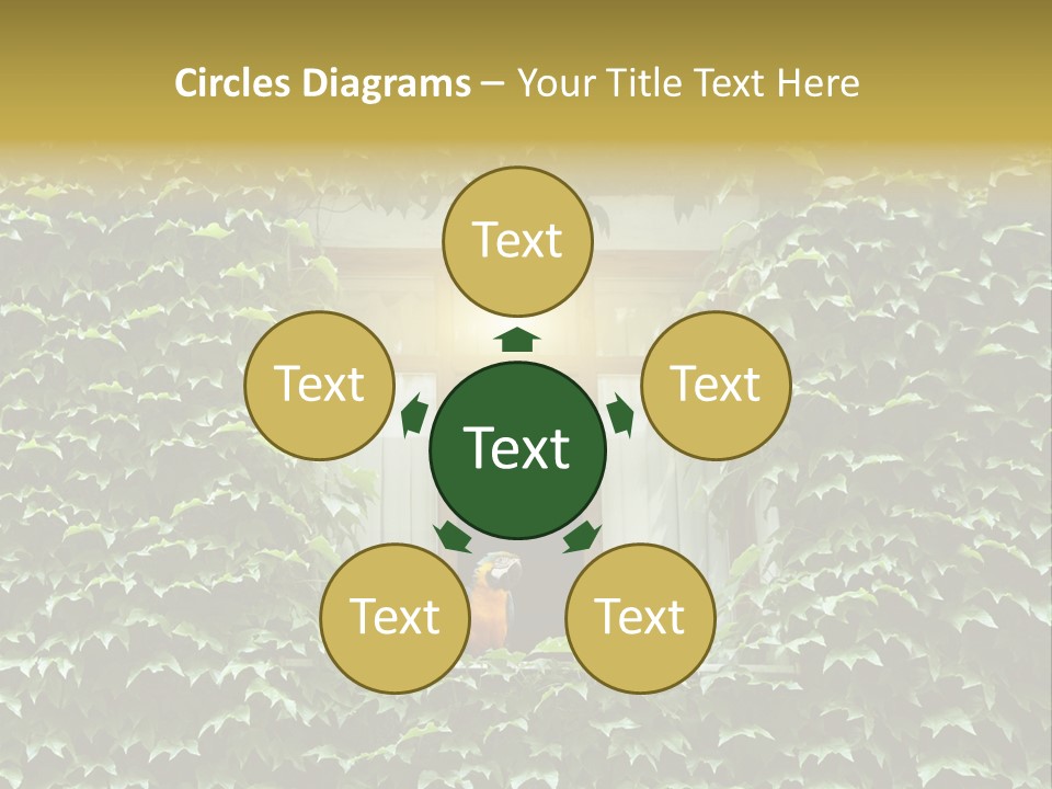 Lush Parrot Texture PowerPoint Template