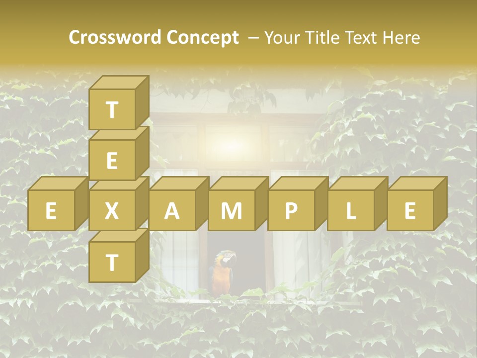 Lush Parrot Texture PowerPoint Template