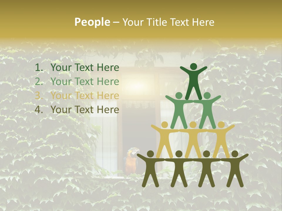 Lush Parrot Texture PowerPoint Template