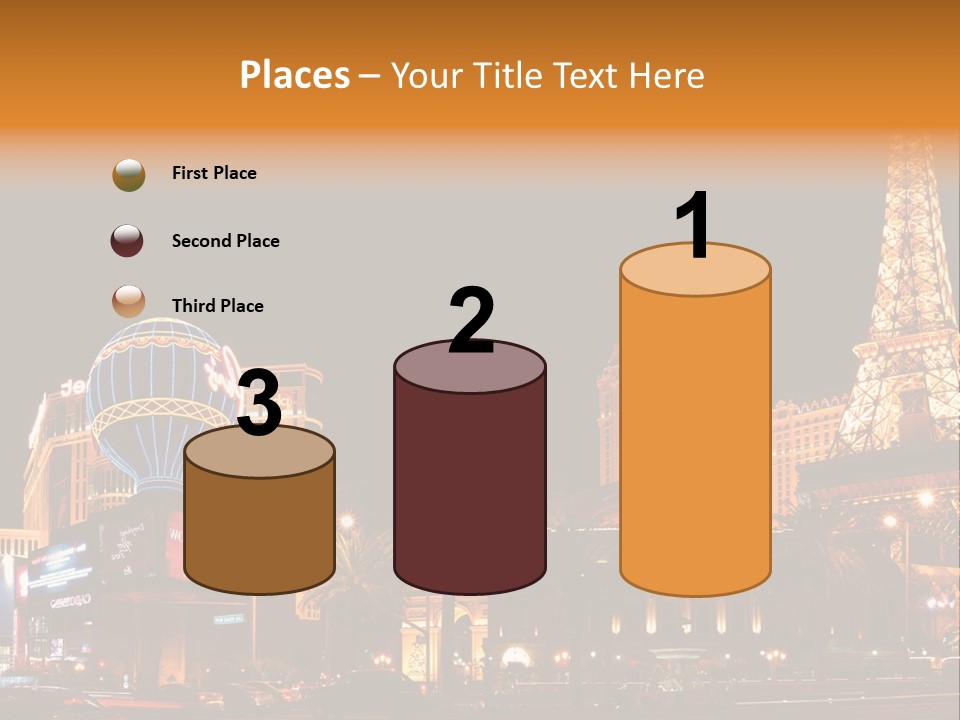 Tower Vegas Scene PowerPoint Template