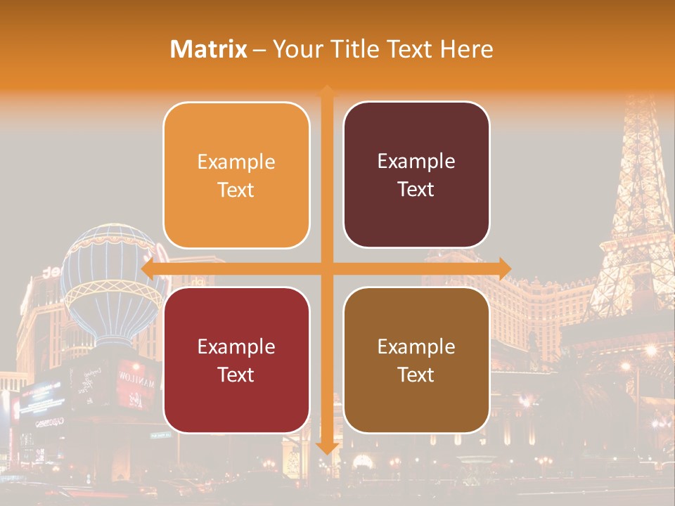 Tower Vegas Scene PowerPoint Template