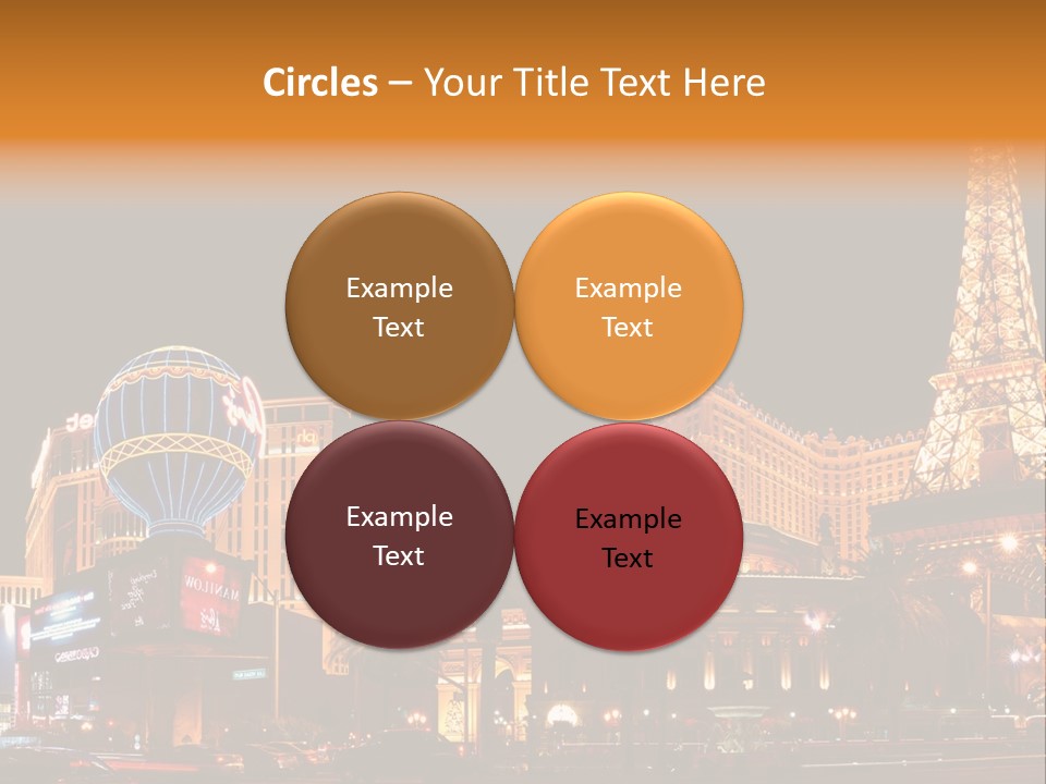 Tower Vegas Scene PowerPoint Template
