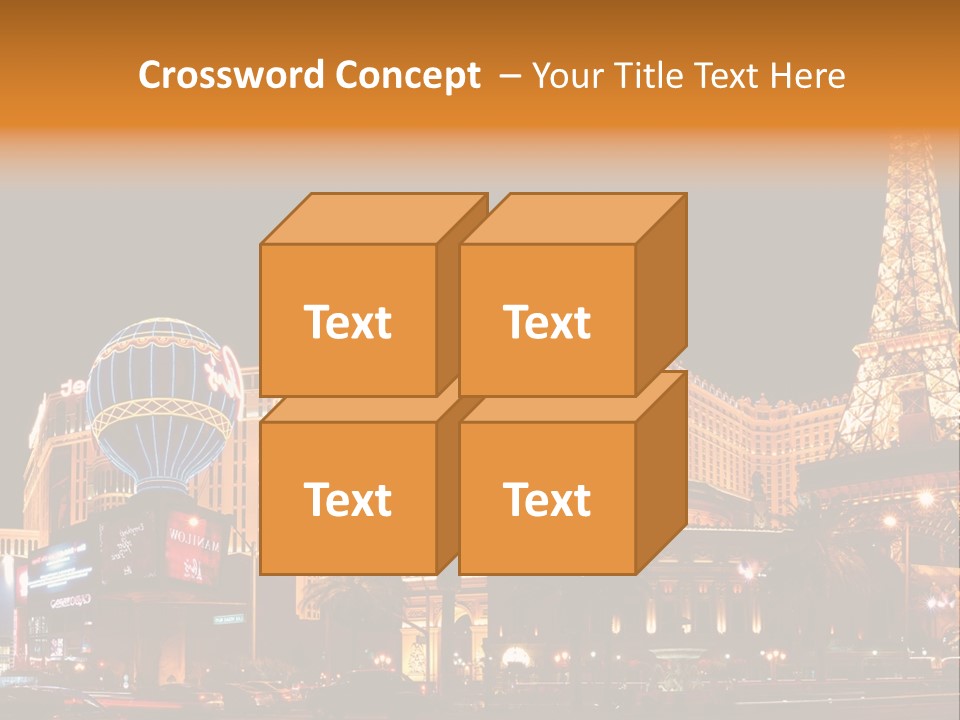 Tower Vegas Scene PowerPoint Template