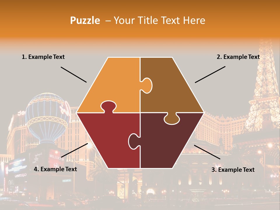 Tower Vegas Scene PowerPoint Template