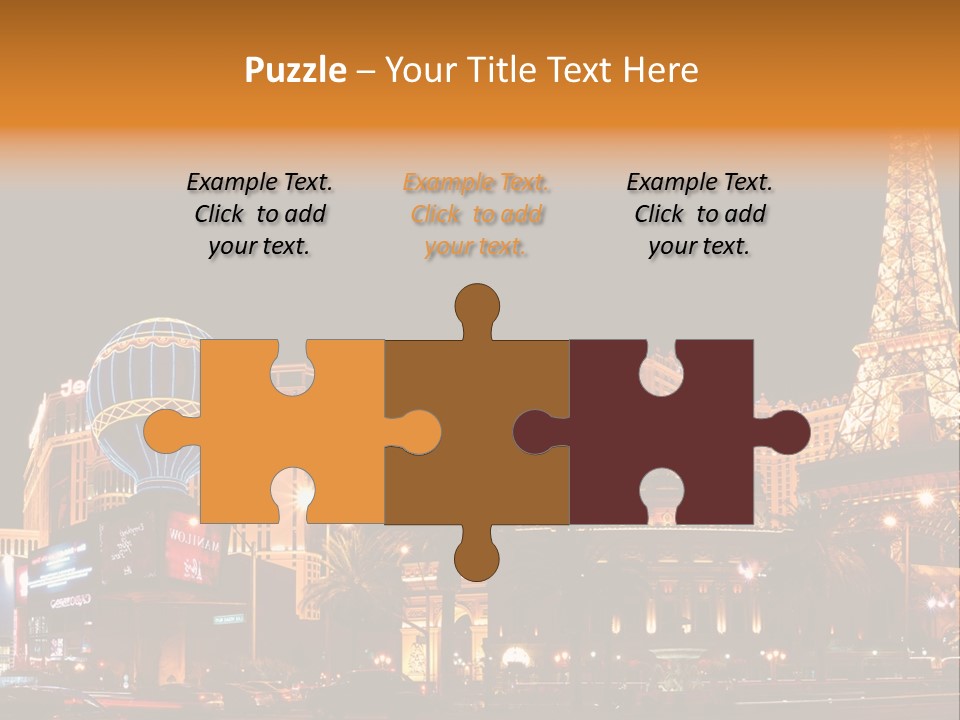 Tower Vegas Scene PowerPoint Template