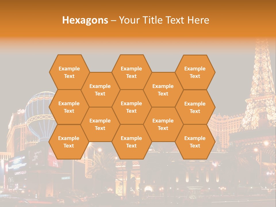 Tower Vegas Scene PowerPoint Template