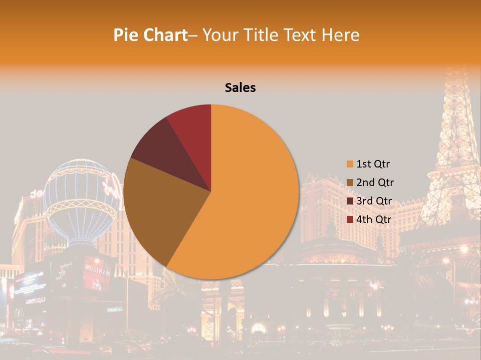 Tower Vegas Scene PowerPoint Template