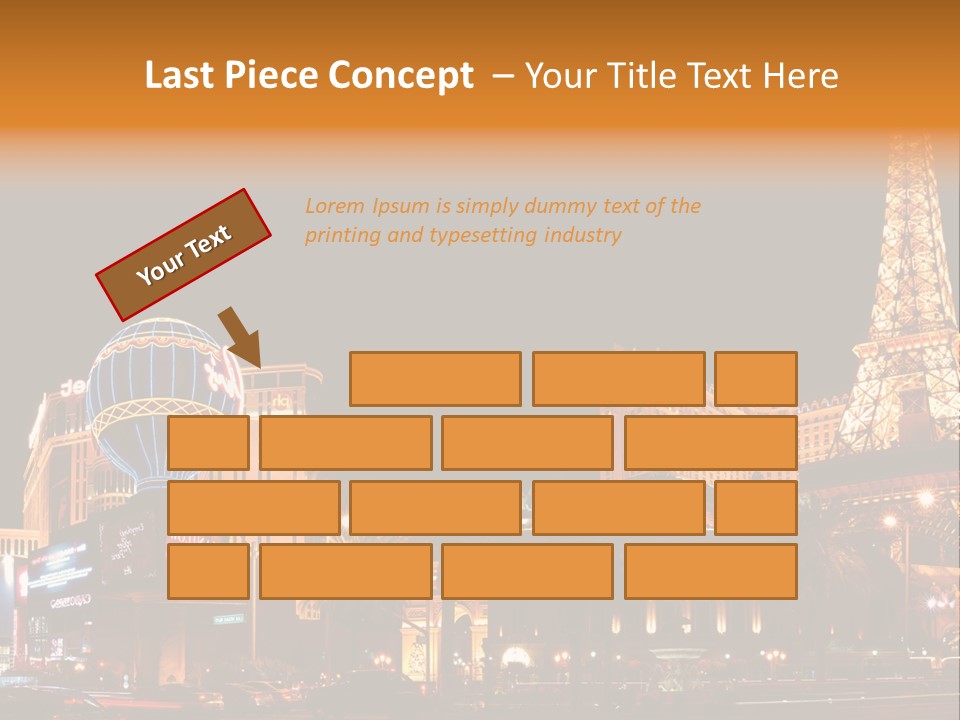Tower Vegas Scene PowerPoint Template