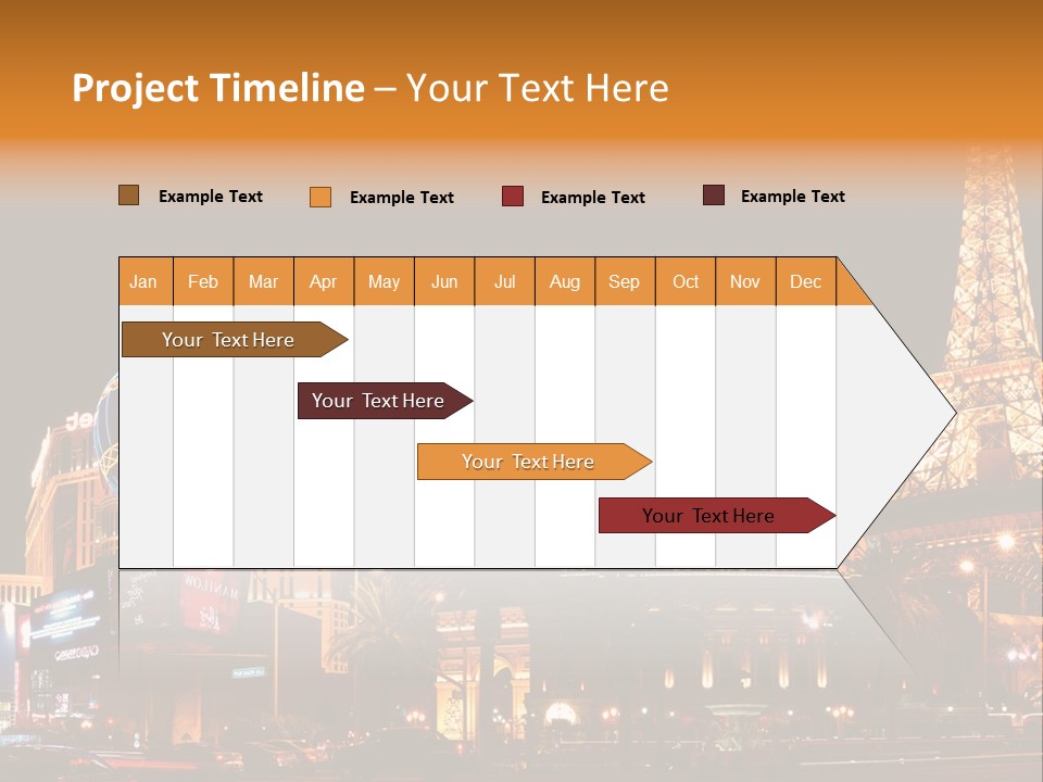Tower Vegas Scene PowerPoint Template