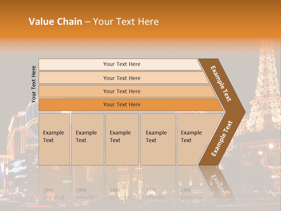Tower Vegas Scene PowerPoint Template
