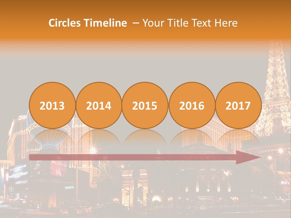 Tower Vegas Scene PowerPoint Template