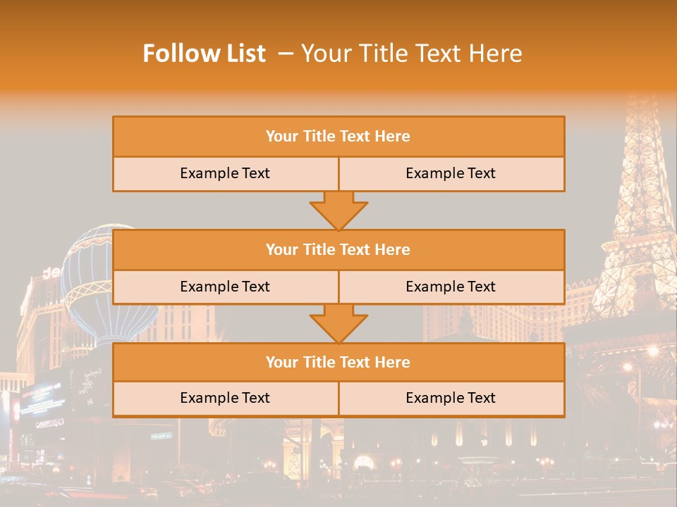 Tower Vegas Scene PowerPoint Template
