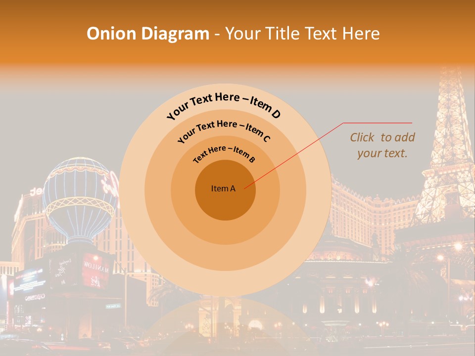 Tower Vegas Scene PowerPoint Template