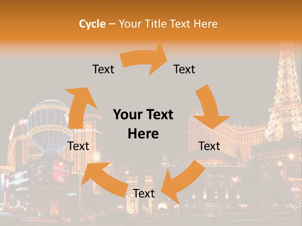 Tower Vegas Scene PowerPoint Template