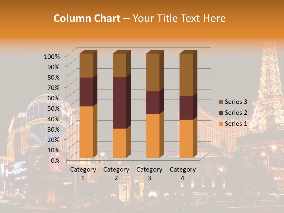 Tower Vegas Scene PowerPoint Template