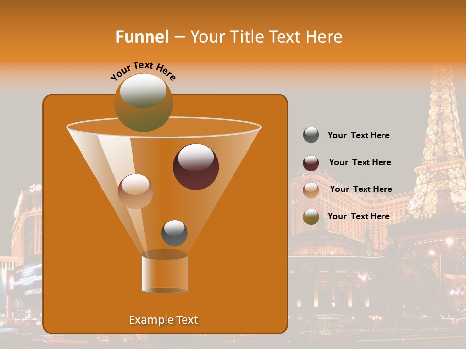 Tower Vegas Scene PowerPoint Template