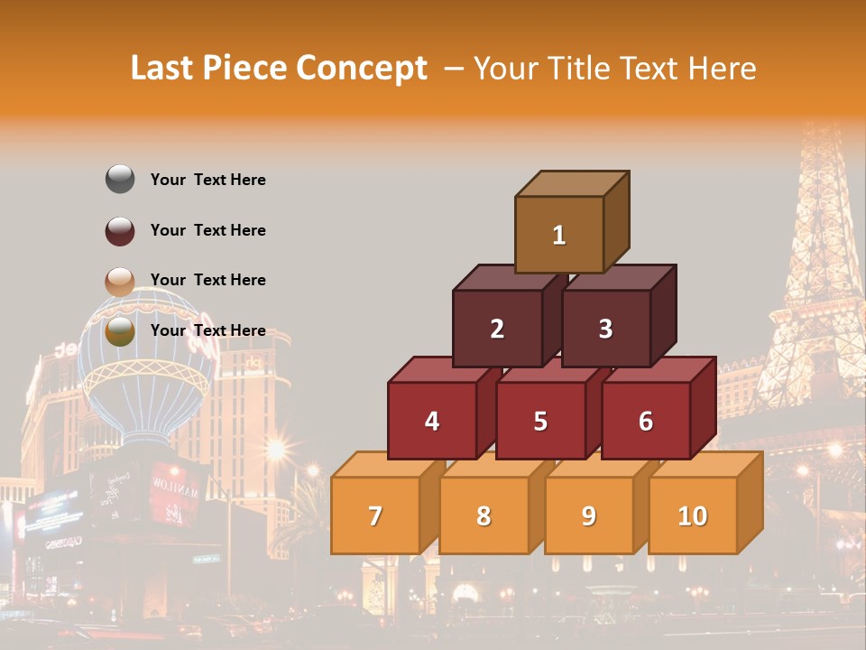 Tower Vegas Scene PowerPoint Template