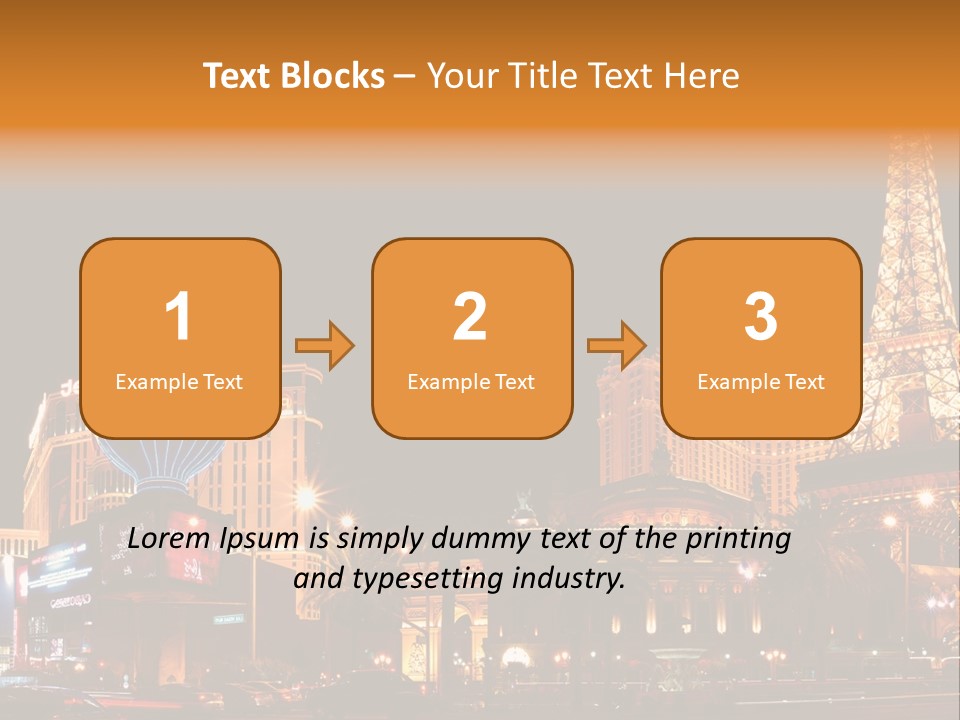 Tower Vegas Scene PowerPoint Template