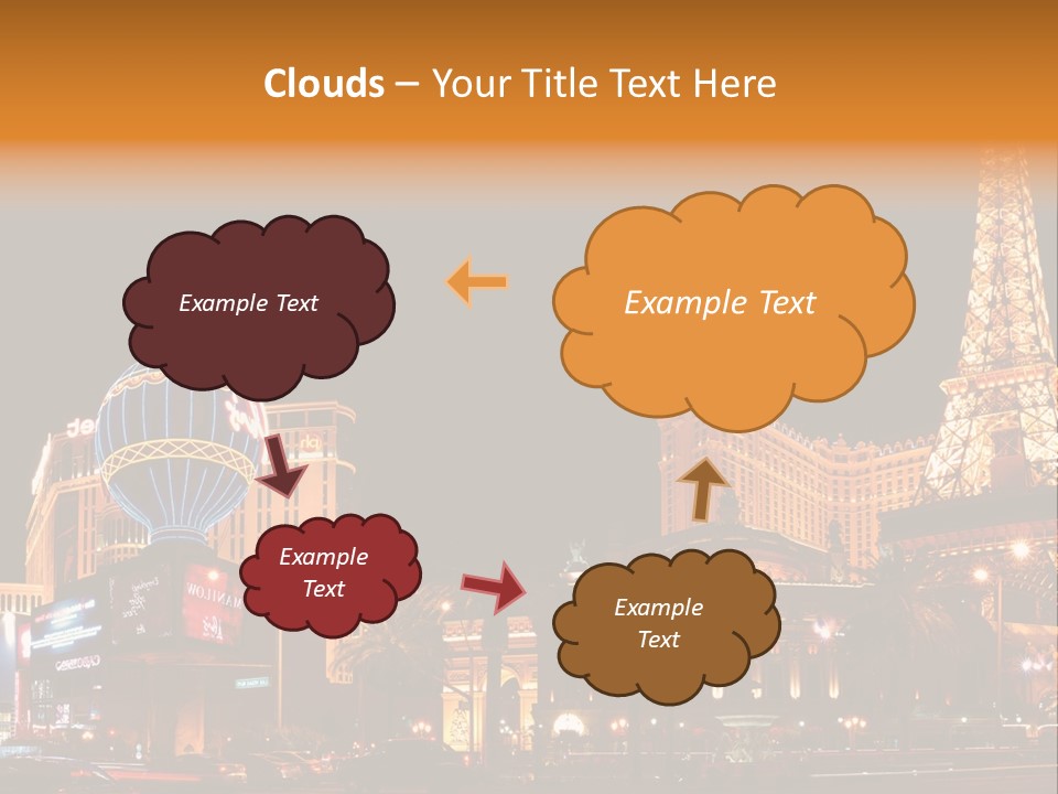 Tower Vegas Scene PowerPoint Template